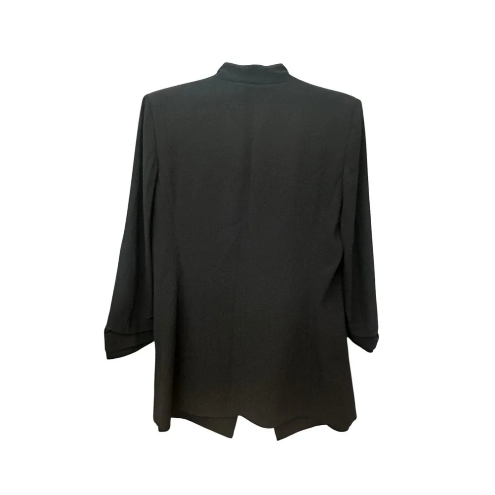 Babaton Black Power Hip Scrunch Sleeve Blazer Women's Size 8 Jacket  #A10-6 - Picture 2 of 10